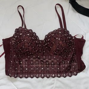 Burgundy Corset 💕